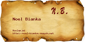 Noel Bianka névjegykártya